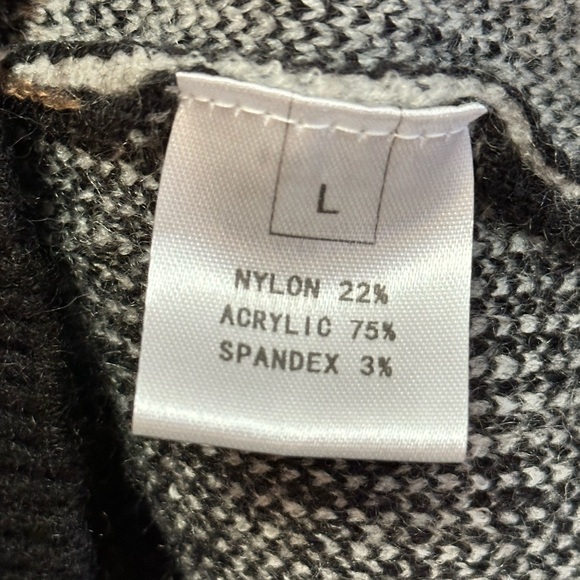 Festive Reindeer and Santa Ugly V Neck Sweater Vest Sz LG NEW! - Picture 3 of 3